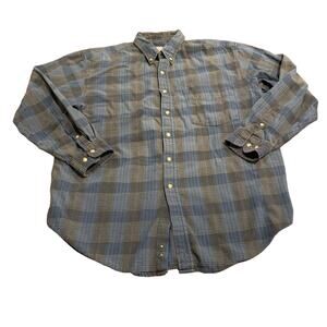 Northwest Territory Men’s Plaid Button Down Shirt Long Sleeve One Pocket Size L